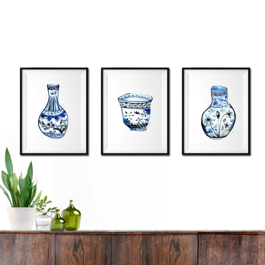 12 Unique Chinese Blue Porcelain Vases 2024 free download chinese blue porcelain vases of blue and white ginger jar fine art kitchen wall art set of 3 pertaining to dc29fc294c28ezoom