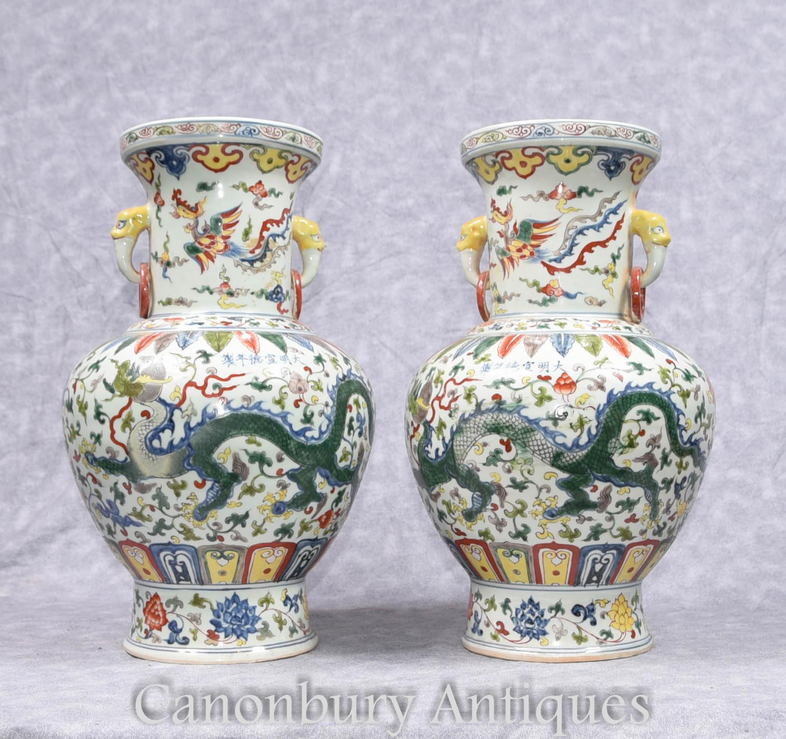 12 Unique Chinese Blue Porcelain Vases 2024 free download chinese blue porcelain vases of pair chinese qianlong porcelain vases dragon urns ceramic china ebay intended for piece description gorgeous pair of chinese qianlong style porcelain vases