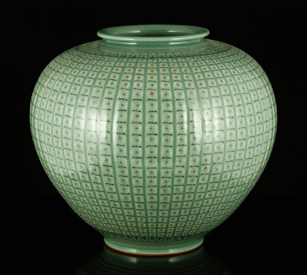 11 Unique Chinese Glass Vase 2024 free download chinese glass vase of chinese bulbous pottery vase with celadon glaze and intricate floral with regard to chinese bulbous pottery vase with celadon glaze and intricate floral design signed o