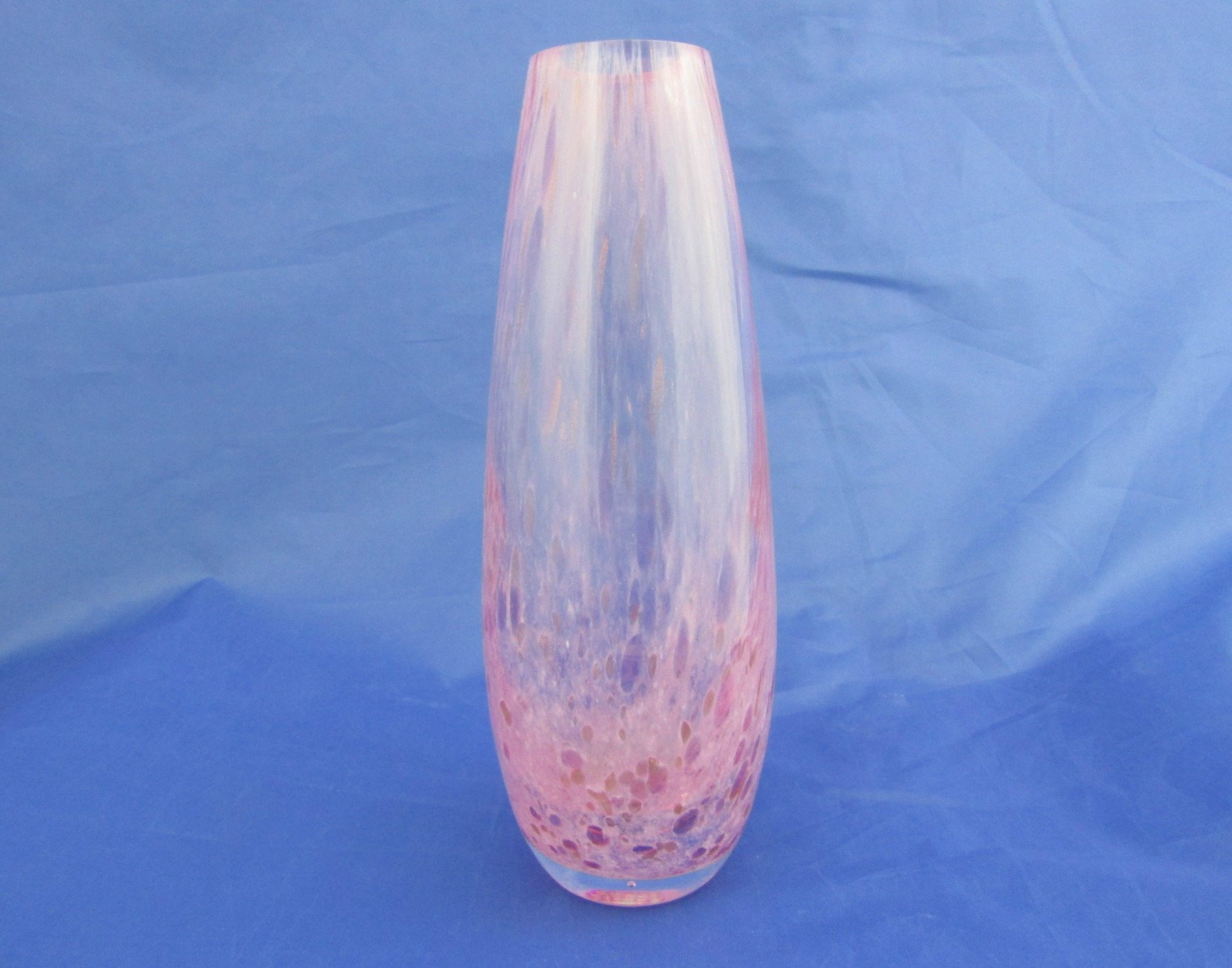 19 Lovable Clear Glass Footed Vase 2024 free download clear glass footed vase of caithness glass vase teardrop shaped vase pink spatter glass etsy in dc29fc294c28ezoom