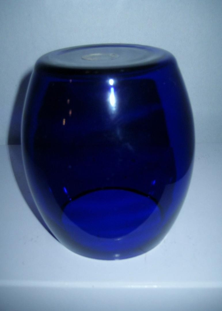 15 attractive Cobalt Blue Glass Flower Vases 2024 free download cobalt blue glass flower vases of vase or candle holder vintage hand crafted cobalt blue glass by aac intended for next