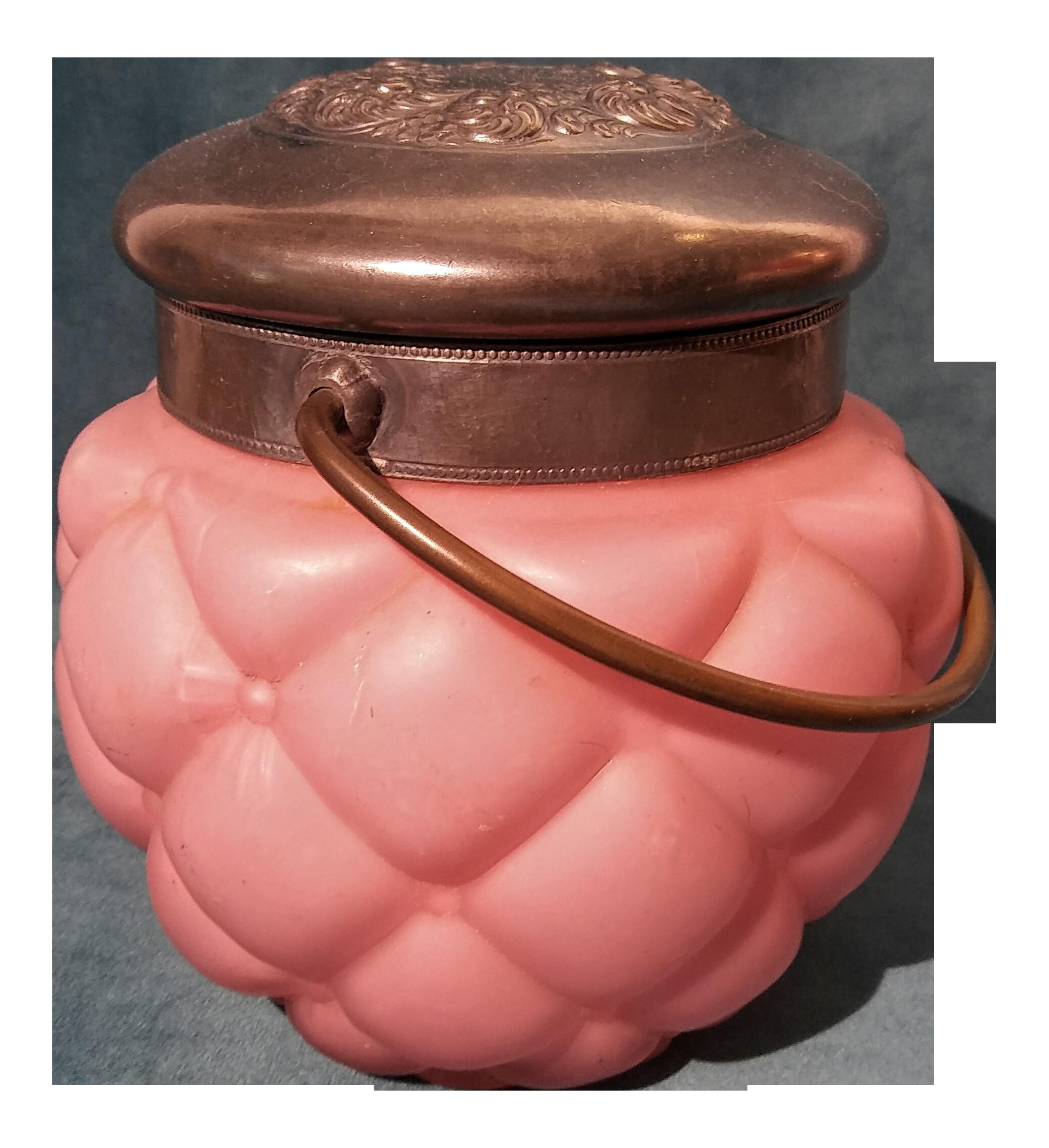 12 Spectacular Consolidated Glass Vase 2024 free download consolidated glass vase of antique consolidated glass pink satin quilted biscuit jar chairish for antique consolidated glass pink satin quilted biscuit jar 8113