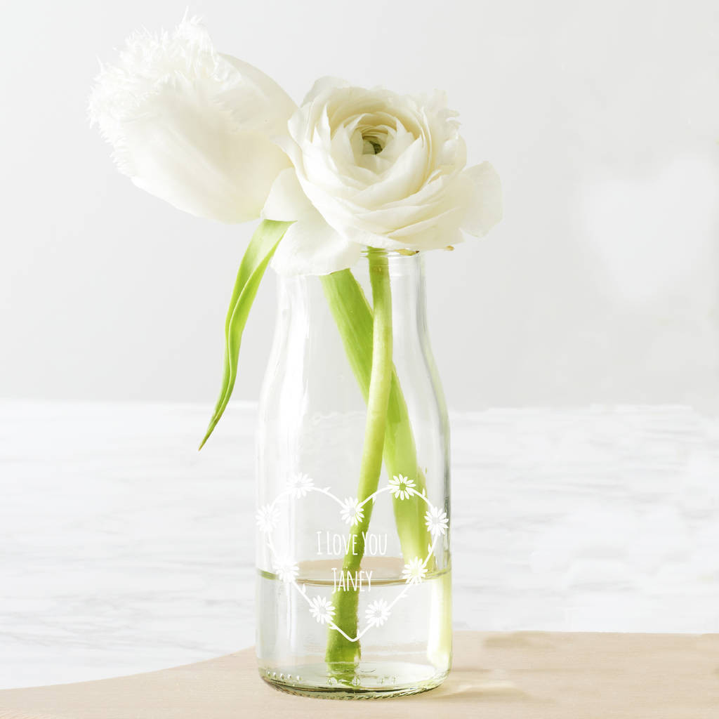 24 Stylish Cut Crystal Bud Vase 2024 free download cut crystal bud vase of personalised daisy chain bottle bud vase by becky broome intended for personalised daisy chain bottle bud vase