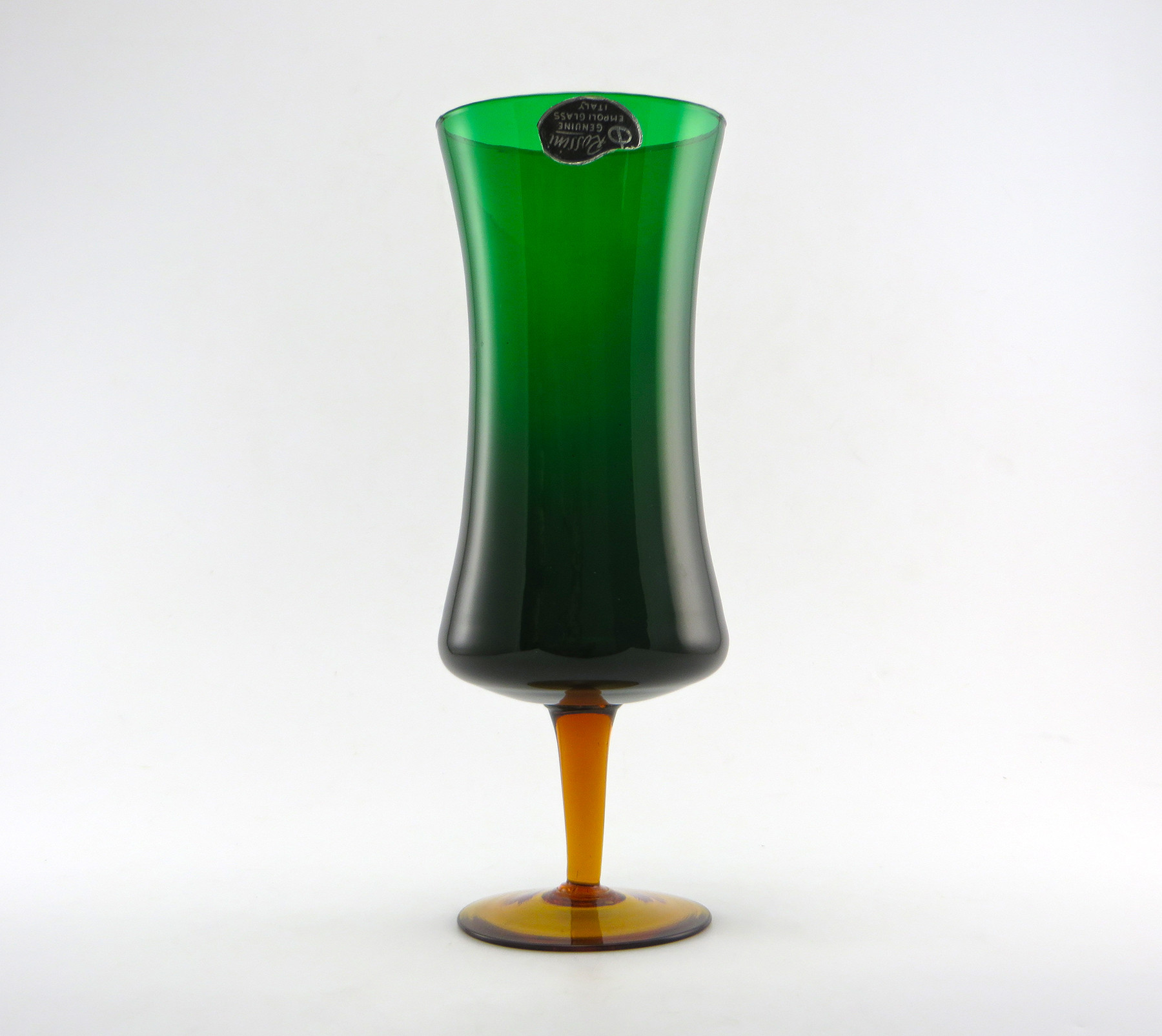 11 Stylish Dark Green Glass Vase 2024 free download dark green glass vase of rossini empoli art glass retro modern vase with label retro art glass pertaining to plenty of room for the stem ends at the bottom and for flowers at the top