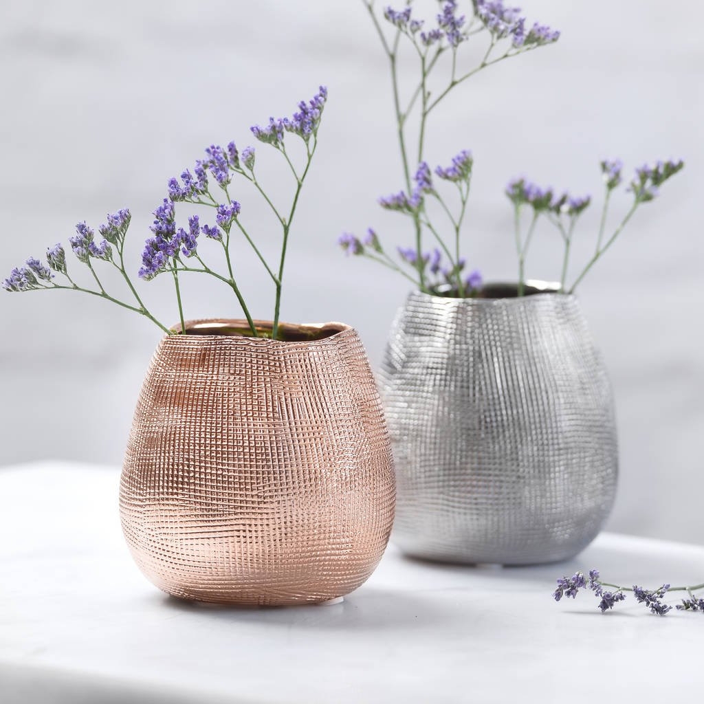 15 Awesome Decorative Tin Vases 2024 free download decorative tin vases of metallic rose gold or silver metal vase by the best room inside metallic rose gold or silver metal vase