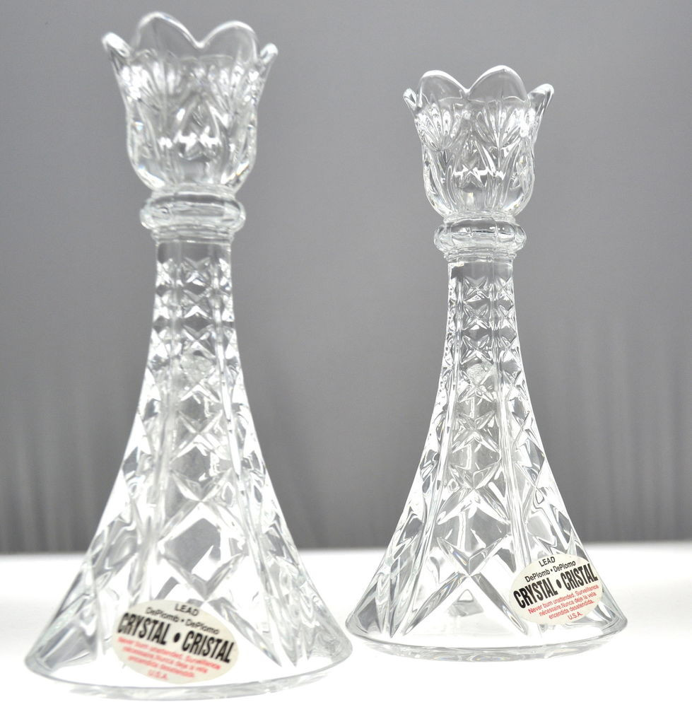 12 Amazing Deplomb Lead Crystal Vase 2024 free download deplomb lead crystal vase of set of 2 8 deplomb lead crystal candle holders made in usa 24 throughout set of 2 8 deplomb lead crystal candle holders made in usa 24 lead cristal ebay