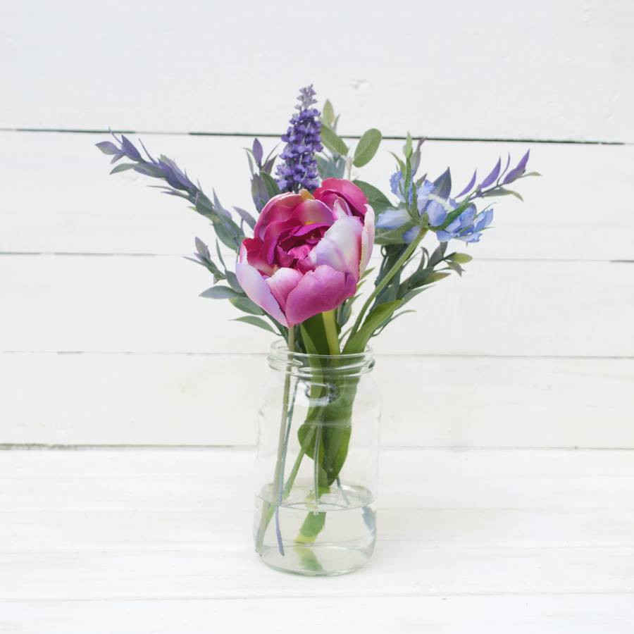 21 Best Dutch Tulip Vase 2024 free download dutch tulip vase of faux tulip and lavender bouquet by abigail bryans designs throughout faux tulip and lavender bouquet