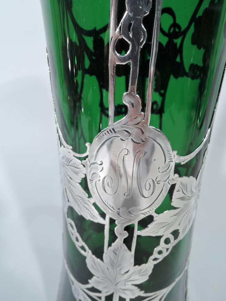 30 Spectacular Emerald Green Glass Vase 2024 free download emerald green glass vase of alvin tall art nouveau emerald green glass and silver overlay claret in alvin tall art nouveau emerald green glass and silver overlay claret jug for sale 1