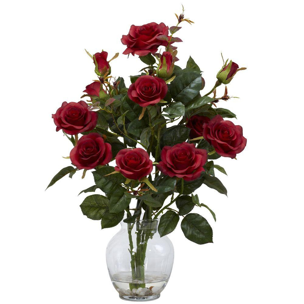 27 attractive Empty Vase Florist Los Angeles 2024 free download empty vase florist los angeles of artificial plants flowers home accents the home depot within h red rose bush with vase silk flower arrangement