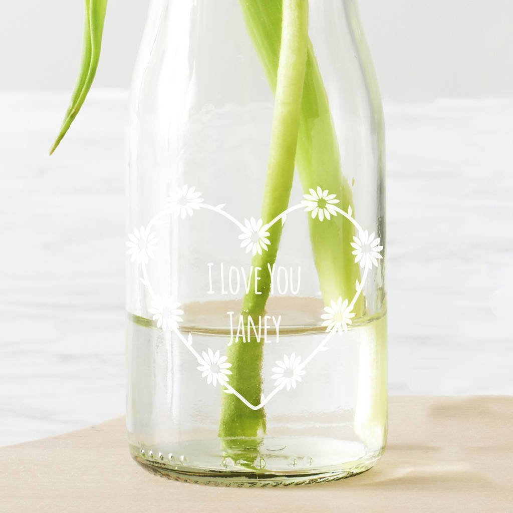 16 Stylish Engraved Glass Vases Cheap 2024 free download engraved glass vases cheap of personalised daisy chain bottle bud vase by becky broome with personalised daisy chain bottle bud vase