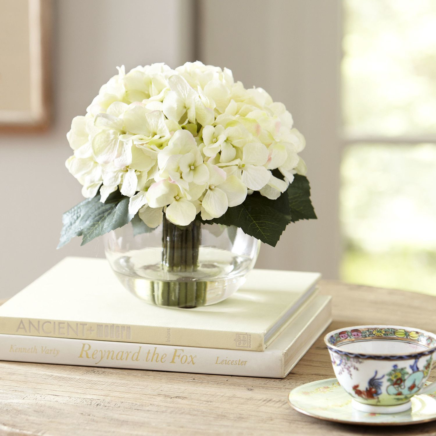 22 Awesome Fake Flowers In Clear Vase 2024 free download fake flowers in clear vase of white hydrangea bouquet birch lane birch and furniture decor pertaining to birch lane faux cream hydrangea in water