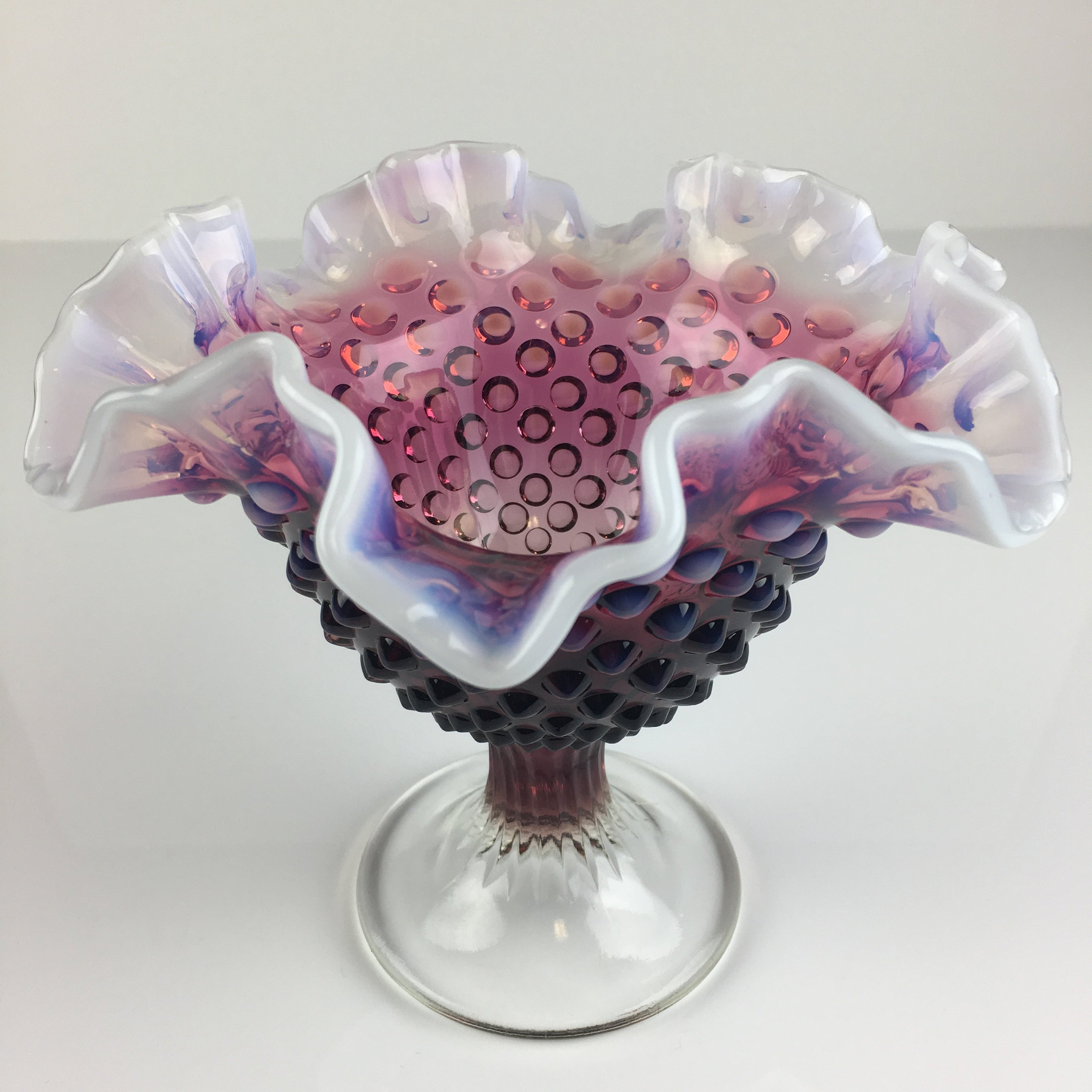 10 Stylish Fenton Amber Hobnail Vase 2024 free download fenton amber hobnail vase of rare fenton plum opalescent hobnail compote purple ruffled etsy within dc29fc294c28ezoom