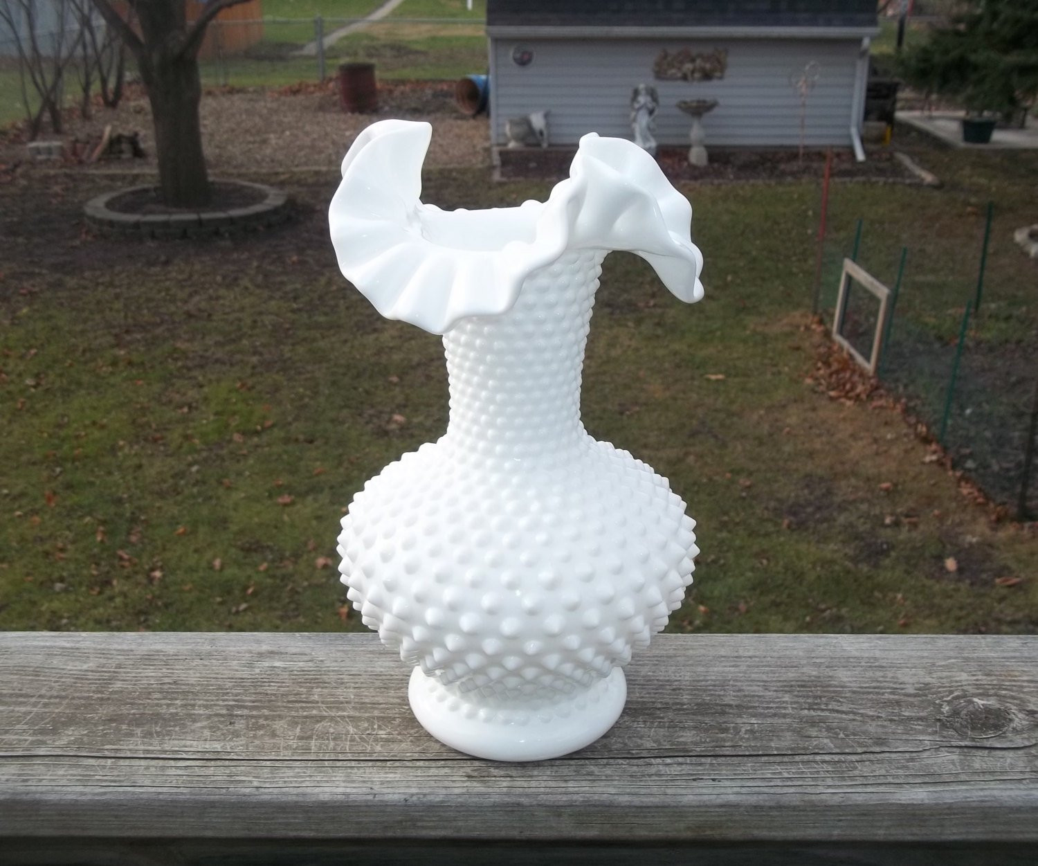 20 Wonderful Fenton Cranberry Glass Vase 2024 free download fenton cranberry glass vase of fenton vintage milk glass hobnail vase 10 3 4 tall etsy with regard to image 0