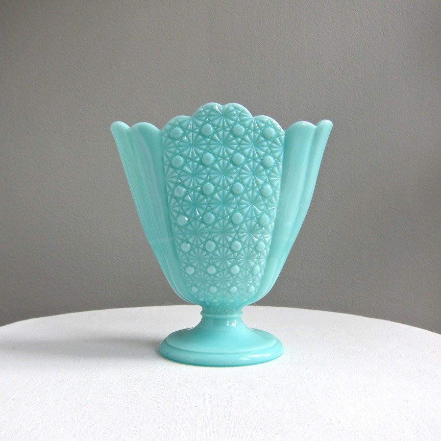 10 Famous Fenton Fan Vase 2024 free download fenton fan vase of snap fenton turquoise vase with gold trim and flowers photos on pertaining to turquoise blue milk glass fan vase daisy and button pattern