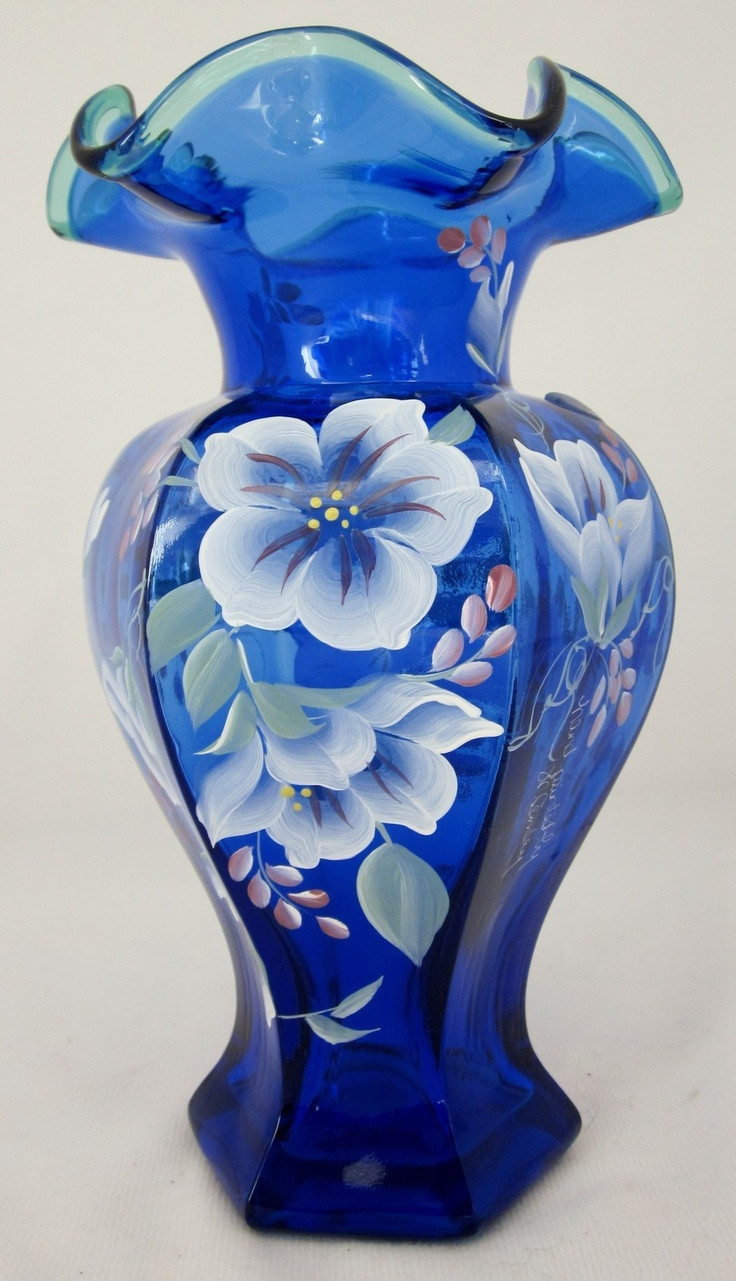 11 Unique Fenton Glass Vase Hand Painted 2024 free download fenton glass vase hand painted of 28196 best what a concept images on pinterest umbrellas hand with fenton cobalt blue vase hand painted signed 75th anniversary hexagone shaped ebay