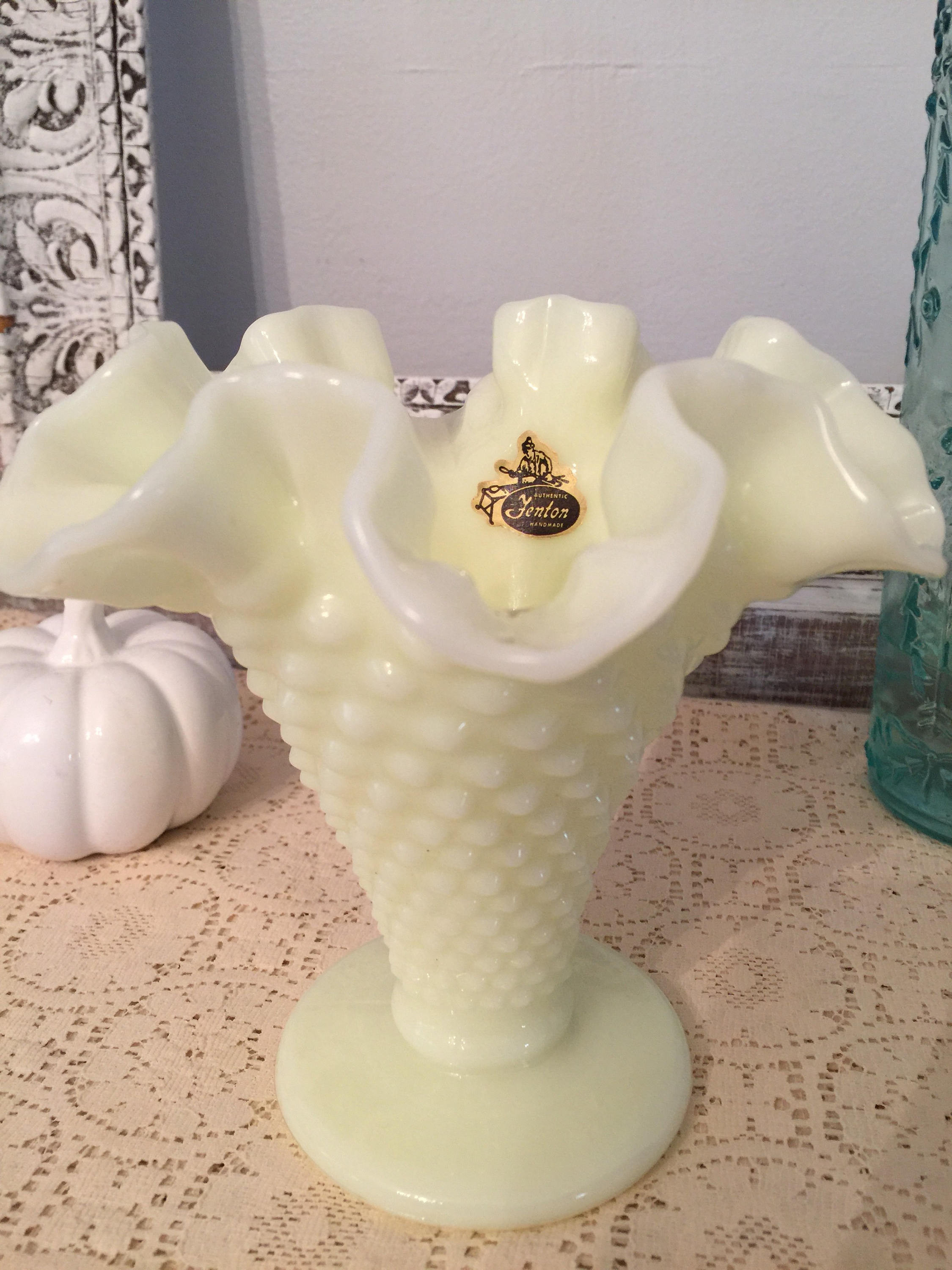 13 Stylish Fenton Hobnail Glass Vase 2024 free download fenton hobnail glass vase of vintage fenton hobnail trumpet vase fenton custard hobnail etsy for dc29fc294c28epowiac299ksz