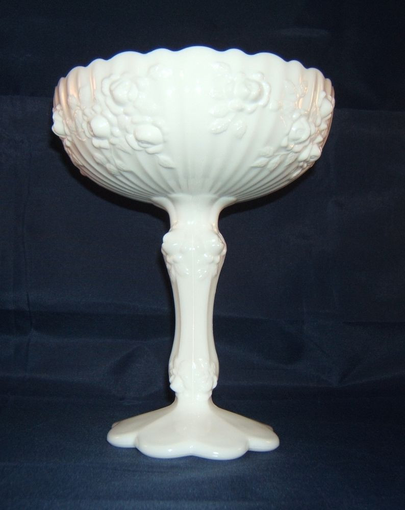 17 Spectacular Fenton Pink Glass Vase 2024 free download fenton pink glass vase of fenton art glass milk glass pedestal compote cabbage rose pattern 7 throughout fenton art glass milk glass pedestal compote cabbage rose pattern 7 1 2 tall