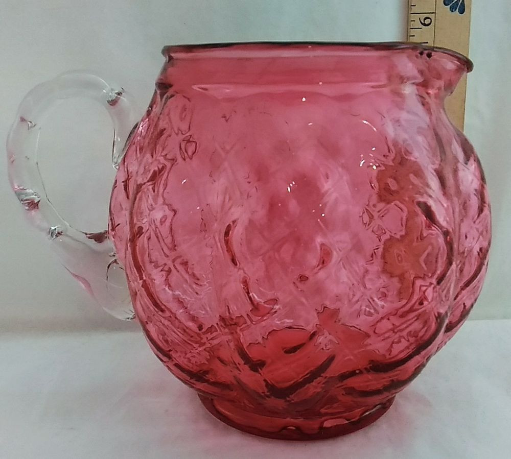 28 attractive Fenton Pink Vase 2024 free download fenton pink vase of fenton cranberry diamond optic quilted squat pitcher applied handle for fenton cranberry diamond optic quilted squat pitcher applied handle vintage fenton