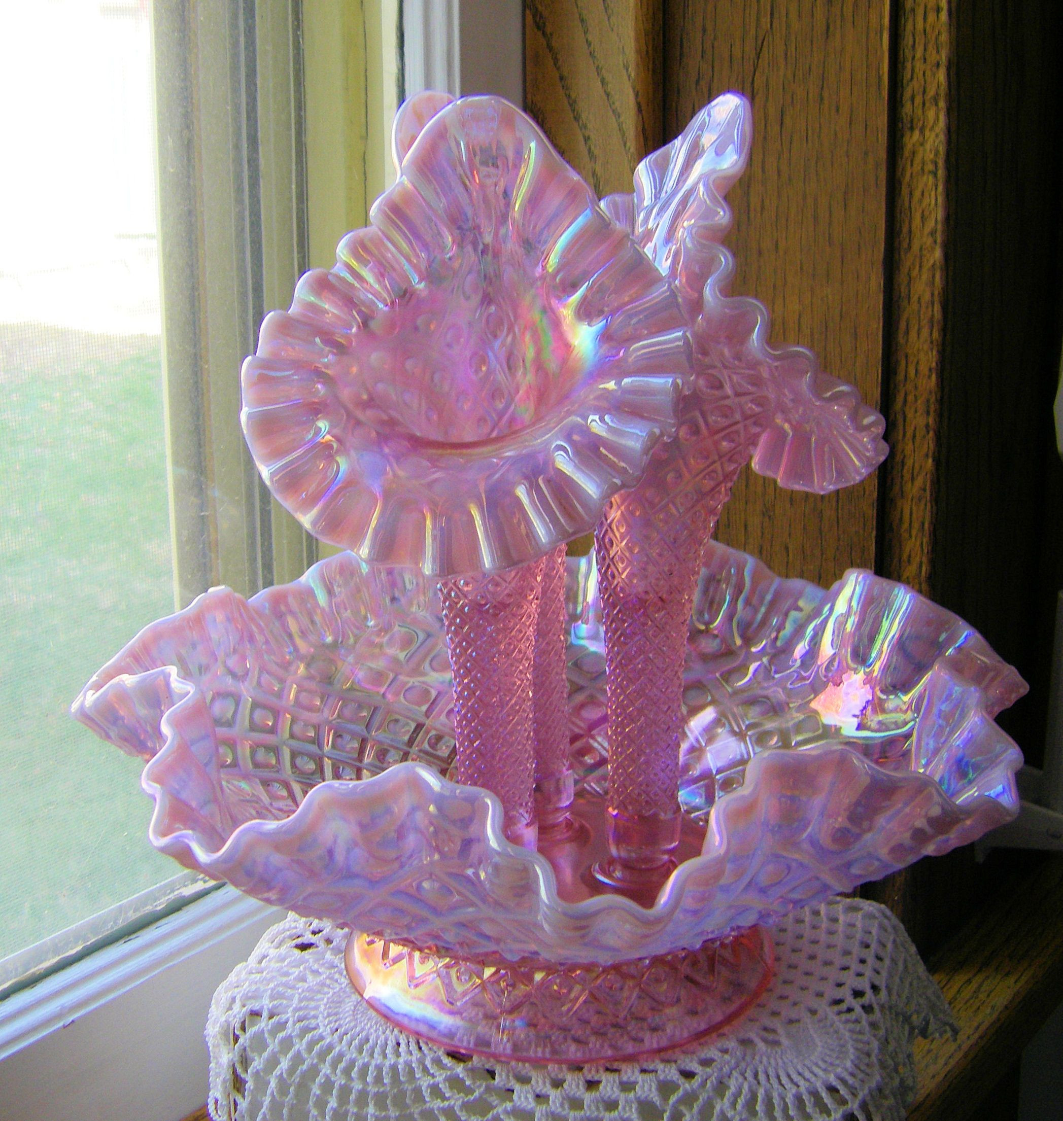 12 Nice Fenton Rose Vase 2024 free download fenton rose vase of fenton rose magnolia opalescent diamond lace epergne i love this throughout fenton rose magnolia opalescent diamond lace epergne