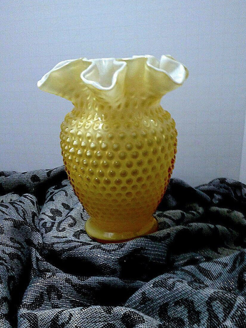 22 Lovable Fenton Uranium Glass Vase 2024 free download fenton uranium glass vase of fenton glass honey amber overlay hobnail ruffled vase cased etsy intended for dc29fc294c28epowiac299ksz