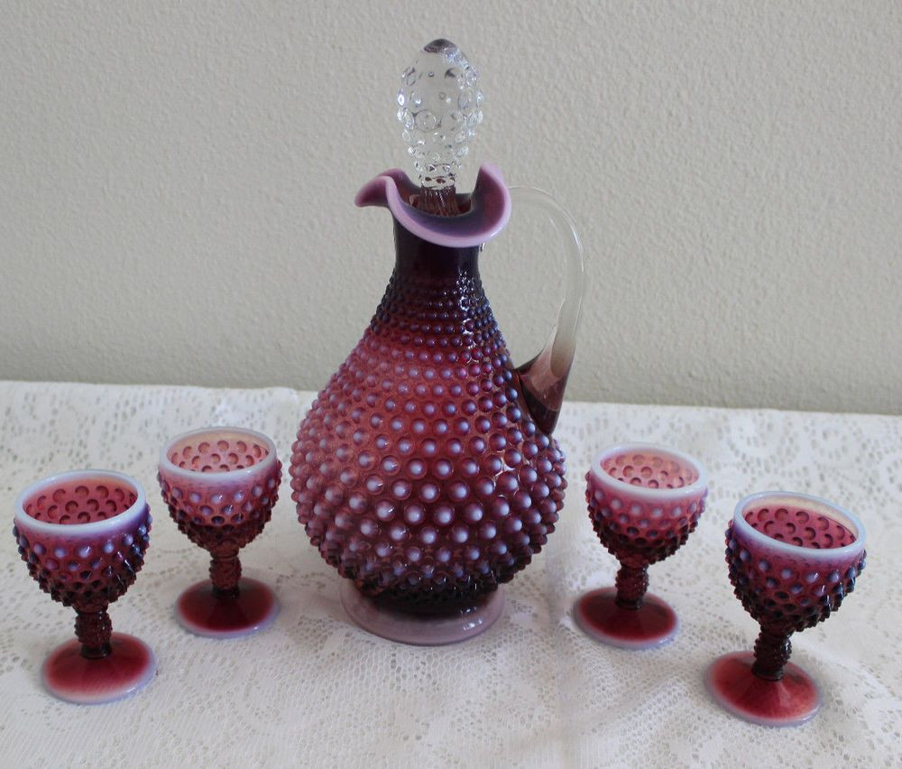 24 Fabulous Fenton White Hobnail Vase 2024 free download fenton white hobnail vase of fenton glass plum opalescent hobnail decanter w stopper 4 goblets with regard to fenton glass plum opalescent hobnail decanter w stopper 4 goblets