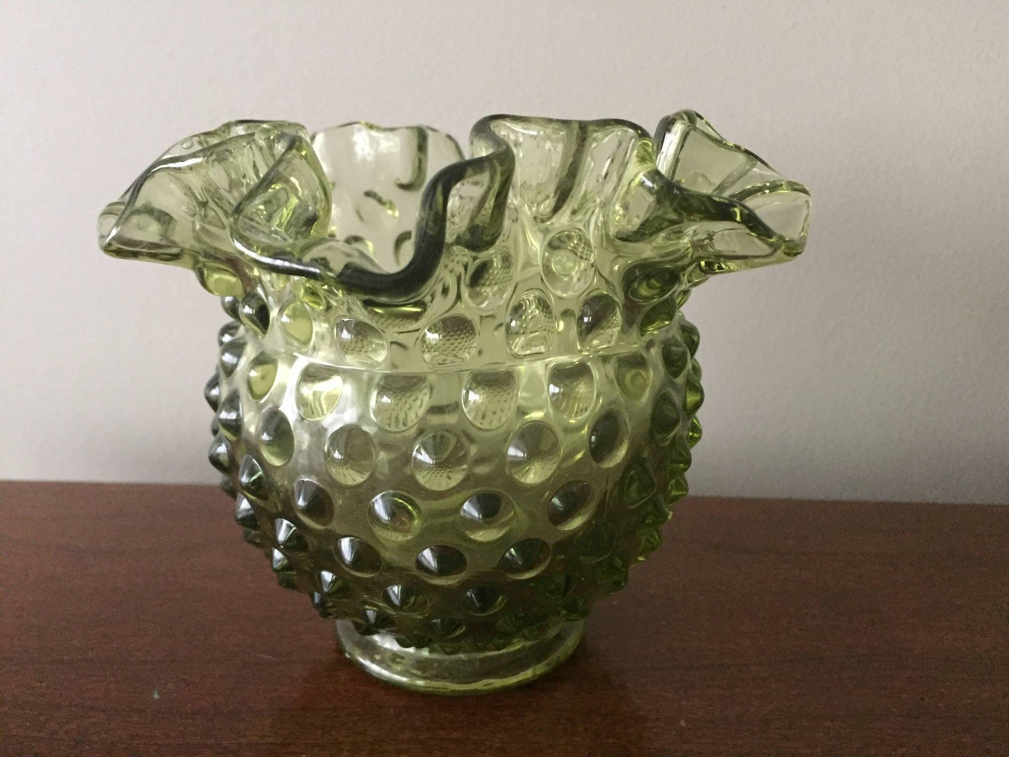 24 Fabulous Fenton White Hobnail Vase 2024 free download fenton white hobnail vase of vintage fenton hobnail vase ruffle top green glassware etsy with regard to dc29fc294c28ezoom