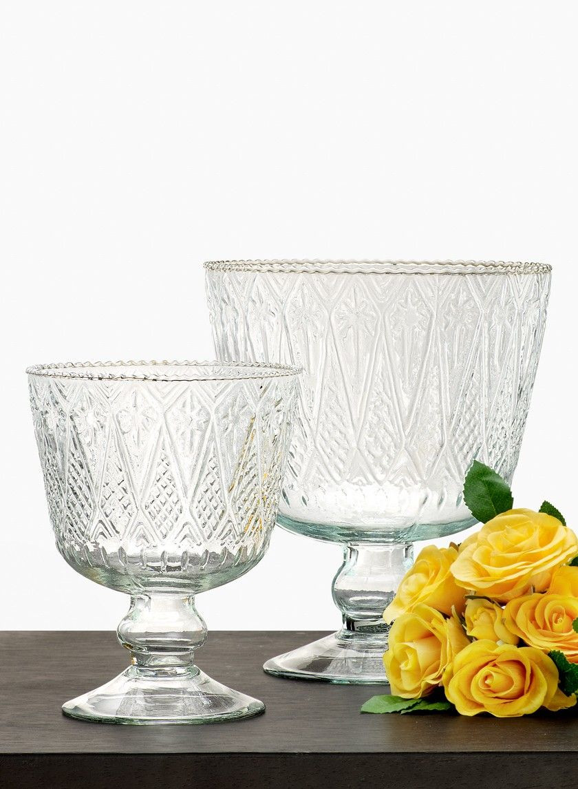 23 Lovely Floral Vases and Containers wholesale 2024 free download floral vases and containers wholesale of 7in 9in patterned glass coupes wedding ideas pinterest pertaining to patterned clear glass pedestal bowl event classic traditional wedding centerpiec