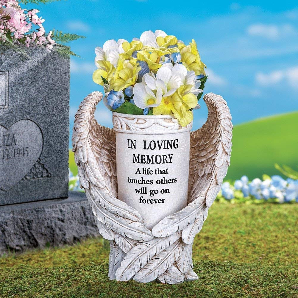 30 attractive Flowers for Headstone Vases 2024 free download flowers for headstone vases of amazon com collections etc angel wings memorial vase garden decor pertaining to amazon com collections etc angel wings memorial vase garden decor yard stake be