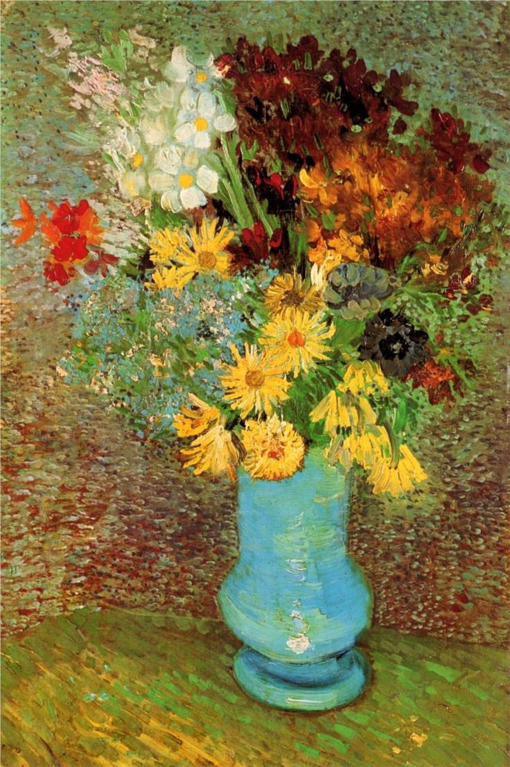 21 Lovable Flowers In A Vase 1866 2024 free download flowers in a vase 1866 of 132 best flower vase images on pinterest art flowers flower with regard to vase with daisies and anemones van gogh painted this in the summer of 1887