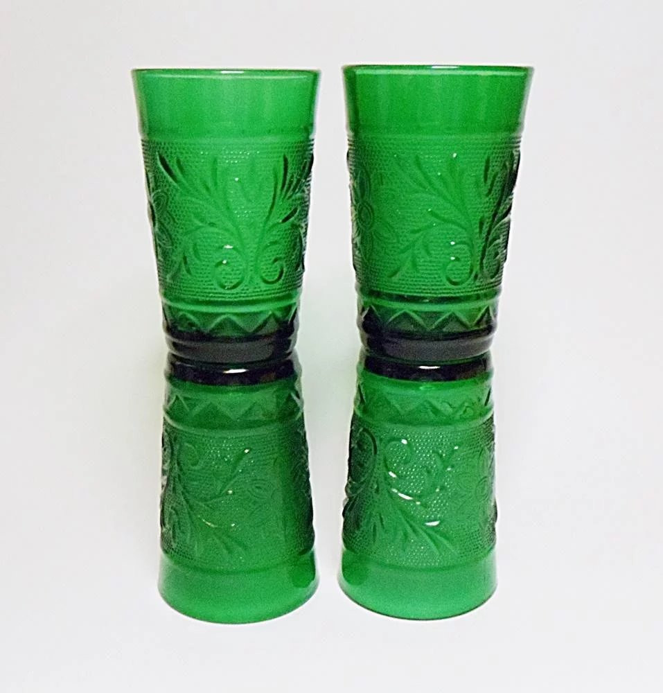 20 Popular forest Green Glass Vase 2024 free download forest green glass vase of vintage anchor hocking forest green sandwich juice tumblers tamis pertaining to click to expand