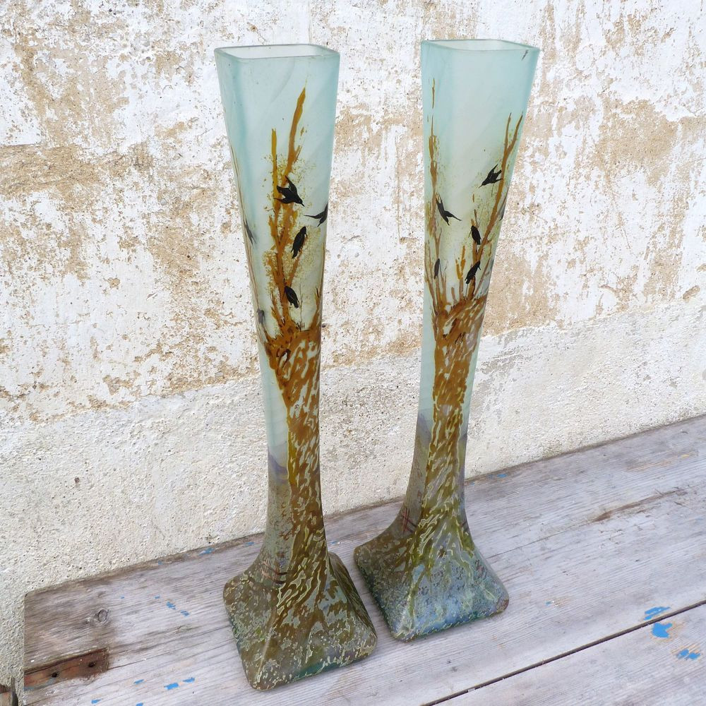 13 Great French Cameo Glass Vase 2024 free download french cameo glass vase of antique french cameo glass art pair of vases legras landscape with with regard to antique french cameo glass art pair of vases legras landscape with birds artnouve