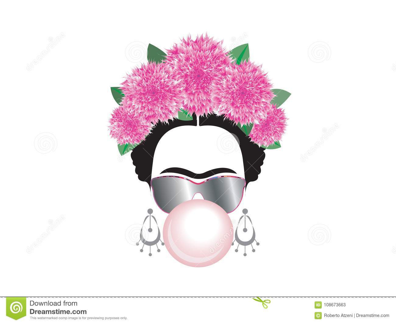 17 attractive Frida Kahlo Flower Vase 2024 free download frida kahlo flower vase of frida kahlo vector portrait with gum bubble and sun glasses for frida kahlo vector portrait with gum bubble and sun glasses isolated