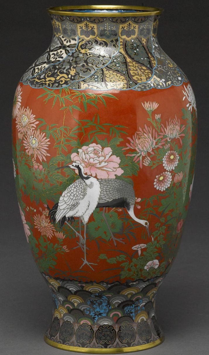 29 Elegant Fukagawa Porcelain Vase 2024 free download fukagawa porcelain vase of 220 best ceramics japanese images on pinterest japanese porcelain intended for a cloisonna enamel vase meiji period the ovoid body decorated bright enamels with cr