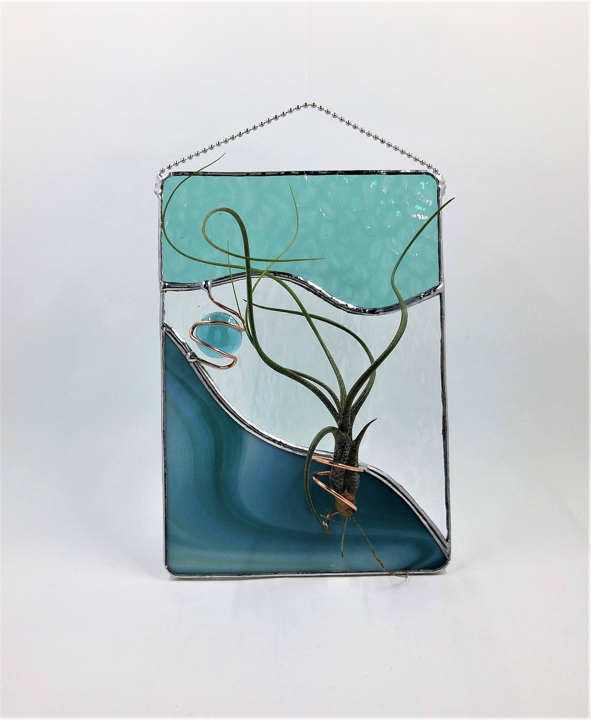 23 Fashionable Fused Glass Wall Vase 2024 free download fused glass wall vase of stained glass air plant holder abstract wall decor indoor gardening throughout stained glass air plant holder abstract wall decor indoor gardening one of a kind by b