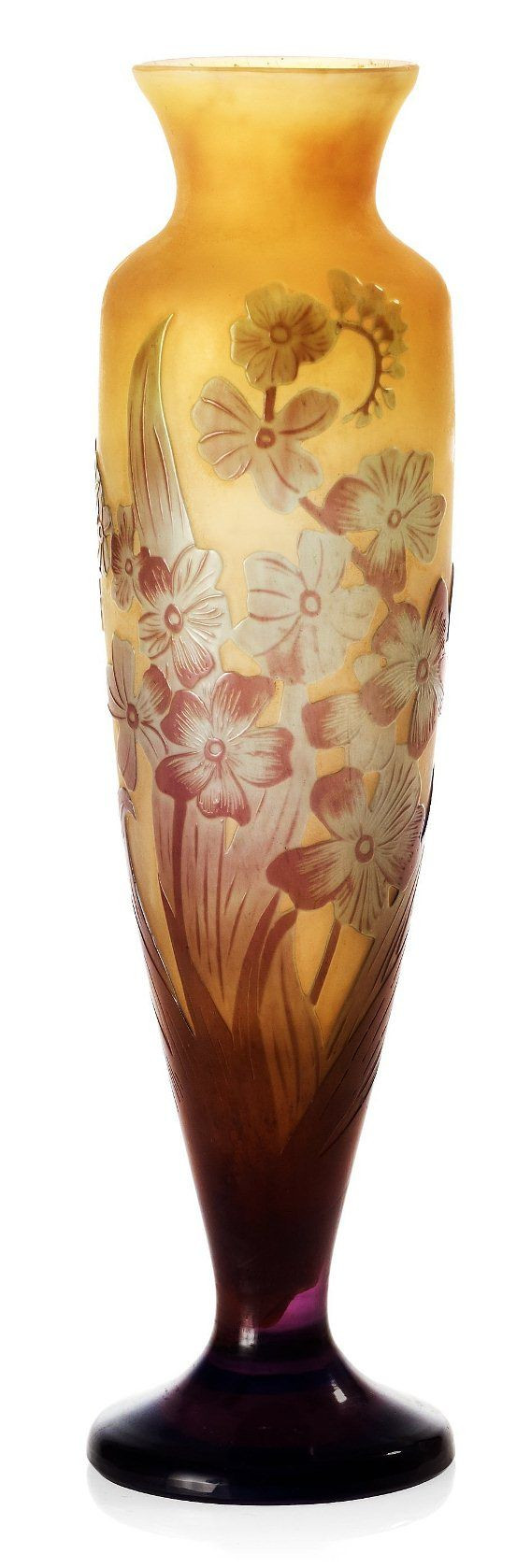 21 Nice Galle Vase Prices 2024 free download galle vase prices of 143 best maatre verrier galla ac289mile maatre verrier et caramiste with regard to ac289mile galla vase eggplant colored overlay with cut and etched floral decoration on