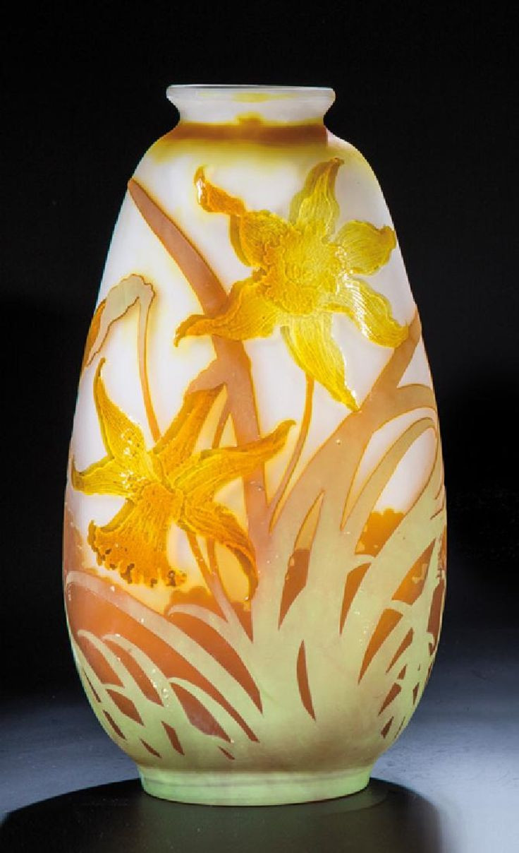 21 Nice Galle Vase Prices 2024 free download galle vase prices of 542 best art glass galle images on pinterest art nouveau glass with regard to emile galle vase white base with golden yelloworange and green jonquil pattern