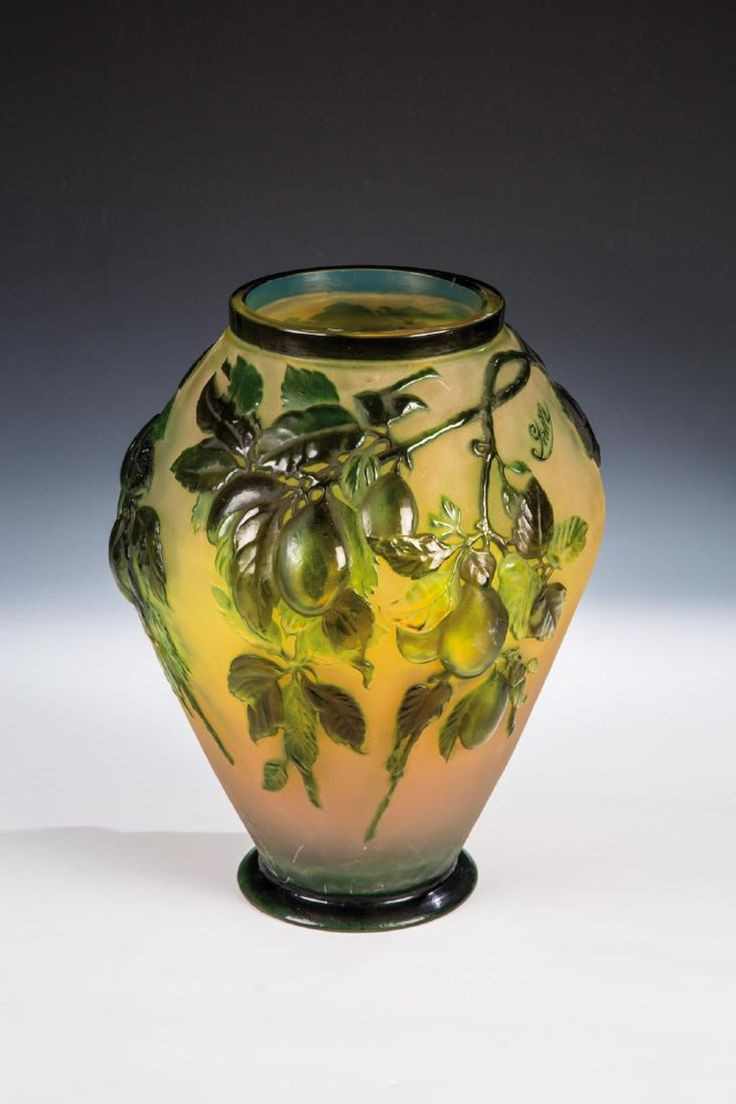 21 Nice Galle Vase Prices 2024 free download galle vase prices of 542 best art glass galle images on pinterest art nouveau glass within seltene souffla vase mit pflaumen emile galla nancy um 1925 farbloses glas mit