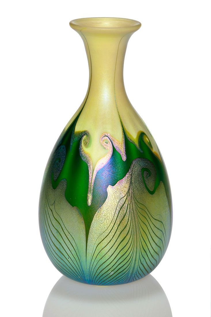 21 Nice Galle Vase Prices 2024 free download galle vase prices of 77 best art glass images on pinterest art nouveau crystals and with regard to art glass vase quezal gourd vase revealing a double design of broad golden feathers combed