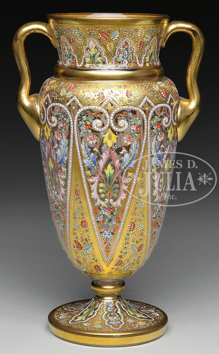 25 Stylish Galle Vase Value 2024 free download galle vase value of 1082 best vase images on pinterest auction jars and porcelain vase within fabulous richly emamelled and gilt glass vase by moser