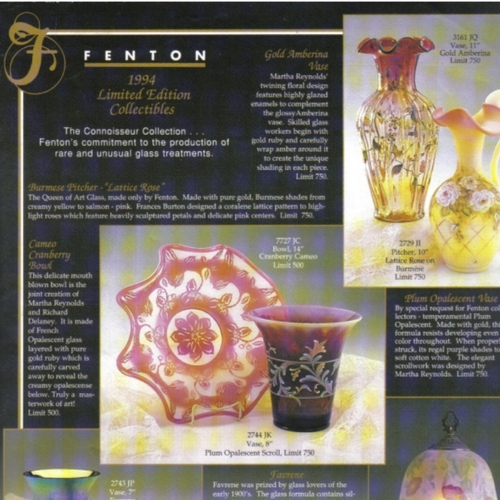 27 attractive Gold Carnival Glass Vase 2024 free download gold carnival glass vase of draft fenton catalogs 90s sgs regarding 1994 limited editions