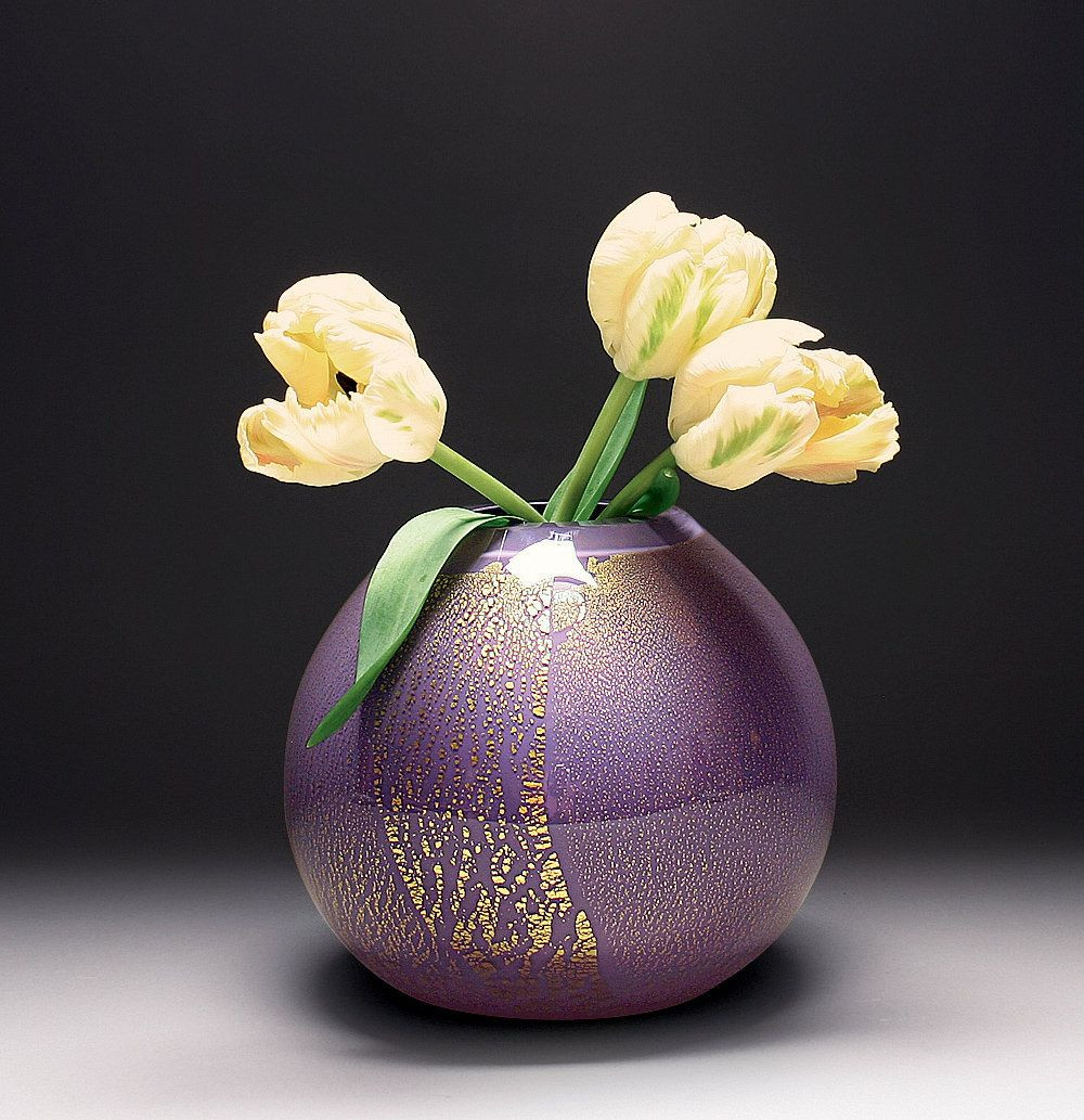 13 Best Gold Round Flower Vase 2024 free download gold round flower vase of gold vase in purple by scott summerfield art glass vase art glass intended for gold vase in purple by scott summerfield lustrous lilac glass is blown then rolled in