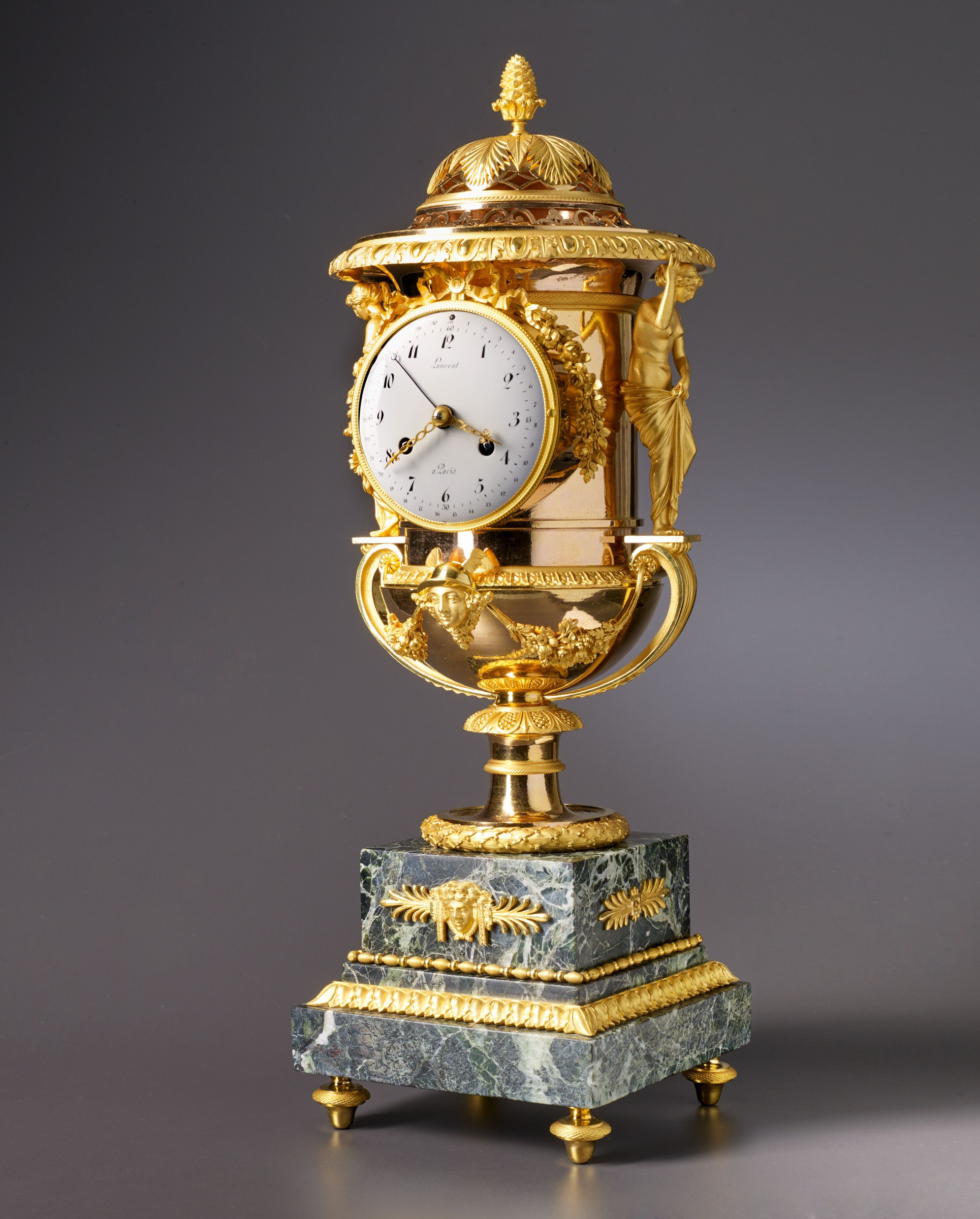 28 Recommended Gold Urn Vase 2024 free download gold urn vase of laurent an empire medici vase shaped mantel clock by laurent a with regard to an empire medici vase shaped mantel clock by laurent a paris housed in a case