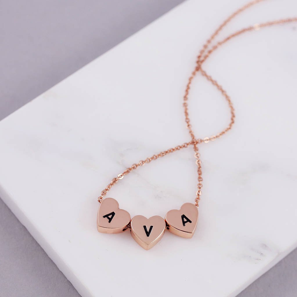 15 Fashionable Gold Vase Filler Rocks 2024 free download gold vase filler rocks of personalised initial bead necklace by js jewellery with small heart necklace rose gold heart necklace personalised heart necklace petite initial necklace