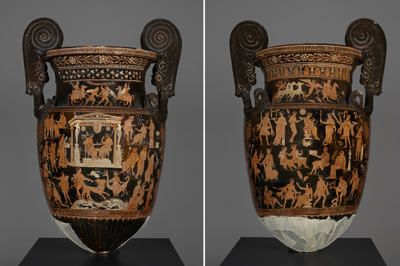 17 Wonderful Grecian Style Vases 2024 free download grecian style vases of ancient vase presents a whos who of the underworld the getty iris intended for front back apulian krater