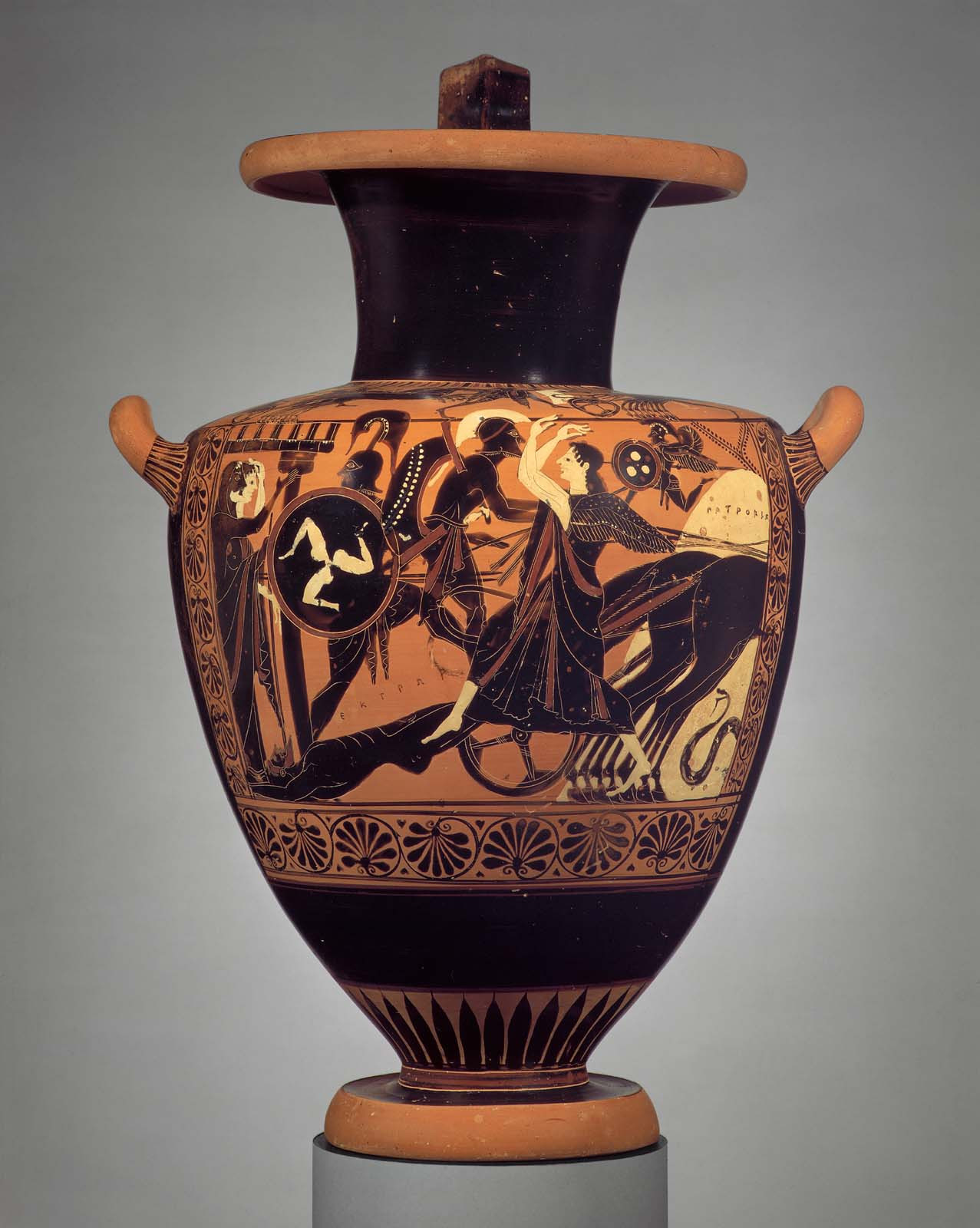 17 Wonderful Grecian Style Vases 2024 free download grecian style vases of greek art museum of fine arts boston inside water jar hydria with the chariot of achilles dragging the corpse of hektor greek