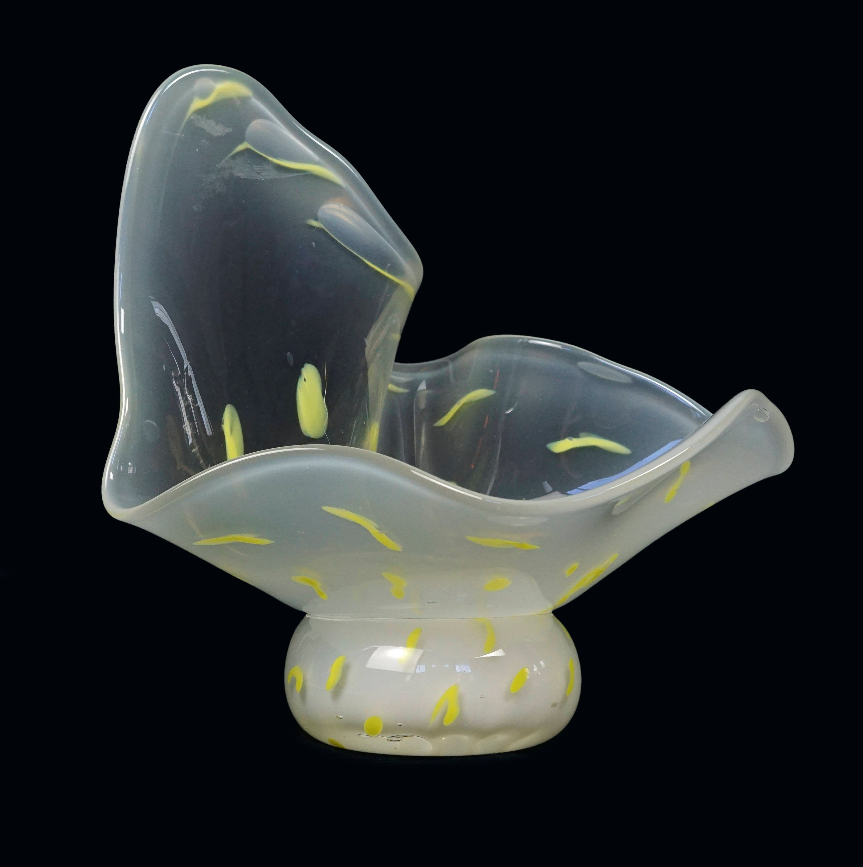 28 Spectacular Green Murano Glass Vase 2024 free download green murano glass vase of hilltop artists art glass vase bowl translucent clear milky throughout dc29fc294c28ezoom