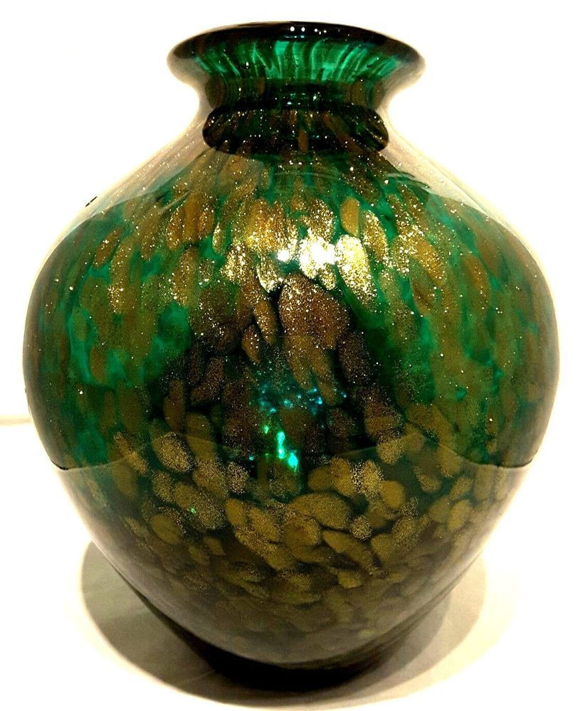 28 Spectacular Green Murano Glass Vase 2024 free download green murano glass vase of pin by green cottage designs on etsy amazon ebay loves for gorgeous forest green gold aventurine with electric kingfisher blue rim art glass vase this is in the st