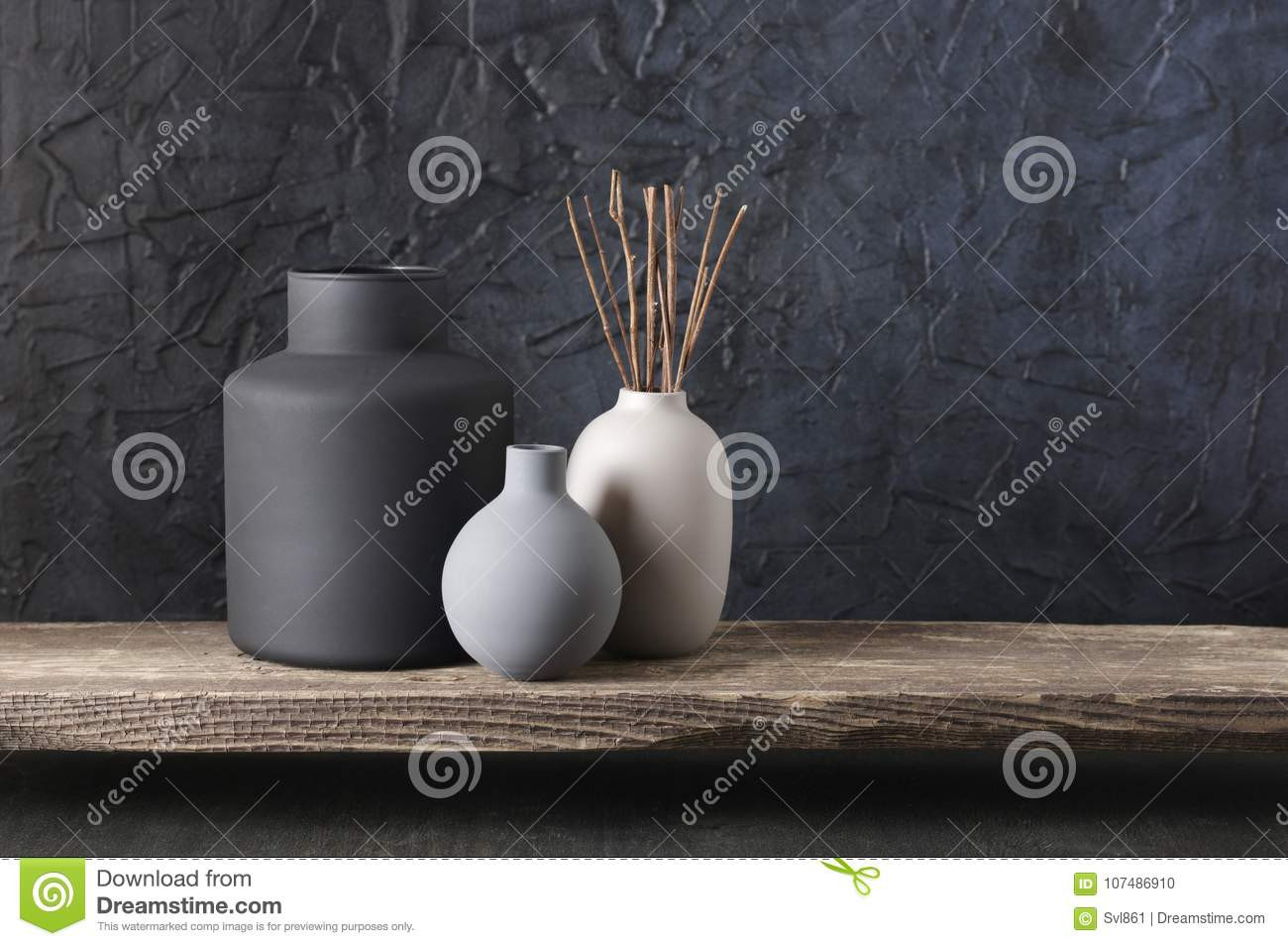 27 Fabulous Half Vase Wall Decor 2024 free download half vase wall decor of neutral colored home decor stock photo image of detail 107486910 with regard to neutral colored vases with wood sticks on distressed wooden shelf against rough plaste