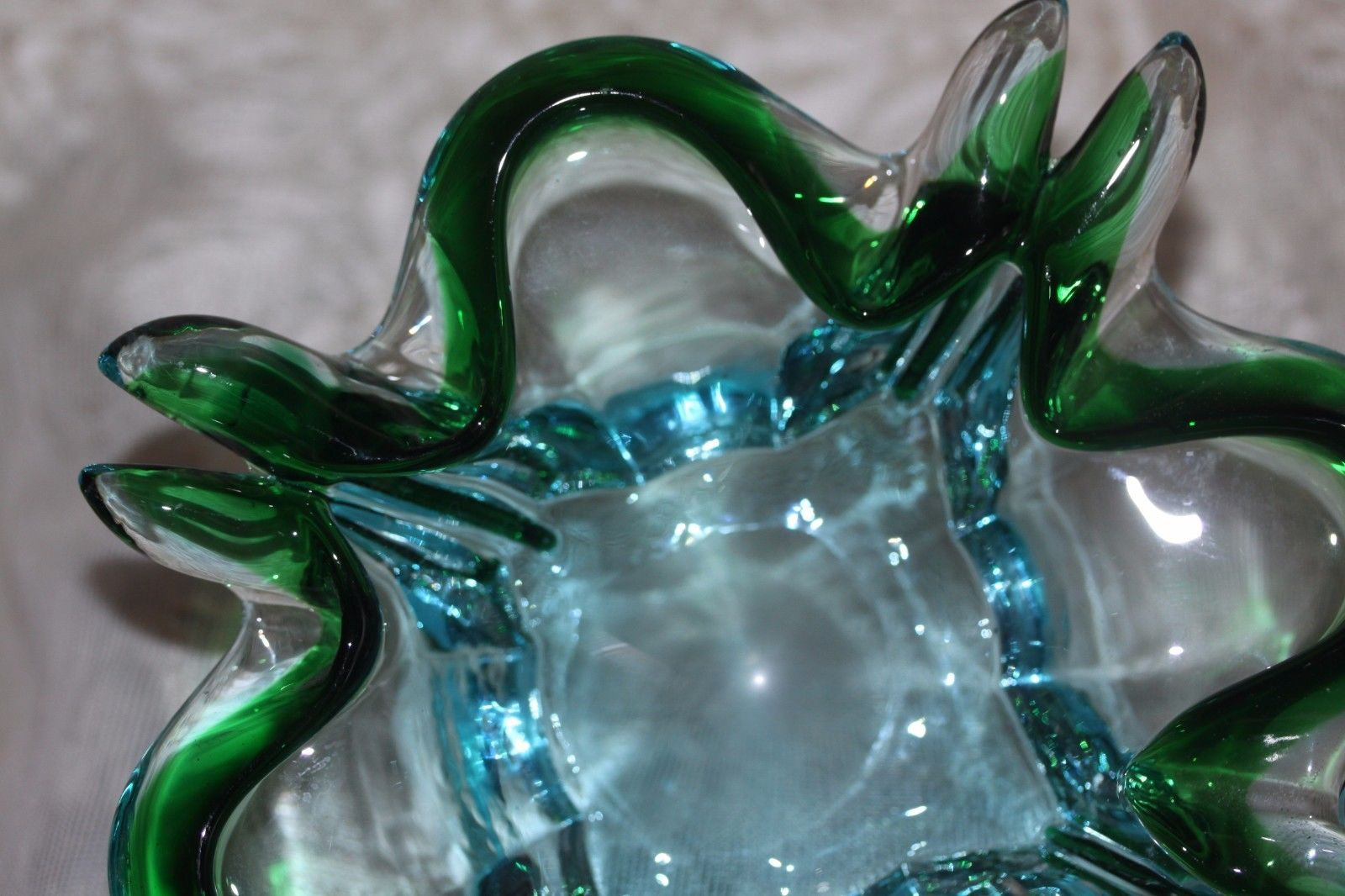 11 Elegant Hand Blown Glass Swan Vases 2024 free download hand blown glass swan vases of vintage blue green clear sommerso murano art glass ashtray italy 7 inside 2 of 4