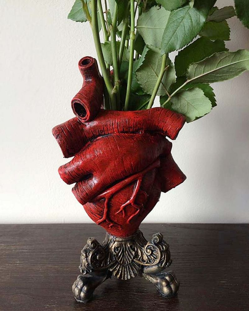 24 Unique Heart Shaped Vase 2024 free download heart shaped vase of romantic or realistic uh both an anatomical heart vase from within an anatomical heart vase from dellamorteco is the perfect twist of macabre beauty and medical rigor ca